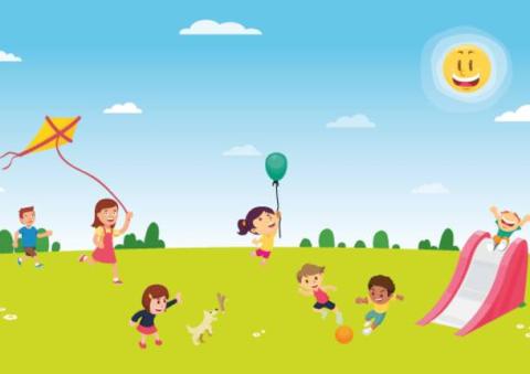 Immagine rappresentativa di bambini intenti in attività ludiche Immagine rappresentativa di bambini intenti in attività ludiche