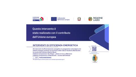 FESR (Fondo Europeo di Sviluppo Regionale ) – Obblighi di Comunicazione – Interventi di Efficienza Energetica